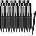 Teling 36 Pcs Small Ballpoint Pen Mini Pens Bulk 4 Inch Short Tiny Small Writing Tool Black Ink for Pocket Notebook Notepads School Office(Black,Classic Style)