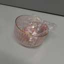 Jingmore 12 Pcs Ribbed Martini Glasses 10 oz Disposable Plastic Vintage Ribbed Coupe Glasses with Gold Rim Glitter Cocktail Unbreakable Dessert Parfait Glassware for Wedding Party Supplies (Pink)