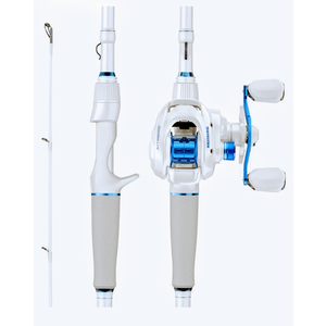 KastKing Centron Lite Fishing Rod and Reel Combo, IM6 Graphite 2Pc Blanks, Stainless Steel Guides with Ceramic Rings, Contoured EVA Handles & Fighting Butt, Split or Full Rear Handle Design, 13 Models (Rod broken into pieces)