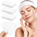 White Disposable Spa Headband for Women – 36pcs Disposable Headbands for Spa Hair bands for Facials, White Headband for Esthetician, Skincare & Washing Face, Professional Facial headbands for Women