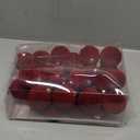 RoseCraft 30PCS Burgundy Velvet Christmas Ball Ornaments Set, 60MM/2.3Inch Shatterproof Flocked Ornament for Christmas Tree Hanging Holiday Valentine's Day Party Xmas Decorations.