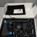 Folding Massage Gun with Heat & Cold Therapy for Women Men, Back & Deep Tissue Massager with 10 Heads, Quiet Rechargeable Percussion Massager for Back Pain Relief, Shoulders, Legs, Portable with bag (Black)