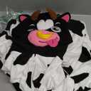 Adult Cow One Piece Pajamas Animal Cosplay Halloween Costume for Men Women, Size S