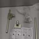 Turquoize 2 Pack Magnetic Curtain Rods for Metal Doors with Adjustable Length,Extends from 16 inch to 28 inch Magnetic Cafe Curtain Rod, Easy Installation for Any Steel Spaces, Nickel, 2 Pack