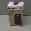 bella Electric Can Opener and Knife Sharpener, Multifunctional Jar and Bottle Opener with Removable Cutting Lever and Cord Storage, Stainless Steel Blade, Plum
