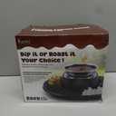 Kusini 2 in 1 Electric Fondue Set & Smores Maker Tabletop Indoor Kit with Removable Trays & 4 Skewers  Smores Station Chocolate Melting Pot - Unique Couple Gift Set Idea, Date & Movie Night Supplies