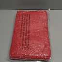 CozeCube Chenille Throw Blanket for Couch, Cozy Plush Fuzzy Decorative Christmas Red Blanket with Fringe Tassels, Lightweight Throws for Bed Sofa Gift Home Decor, 50"X60"