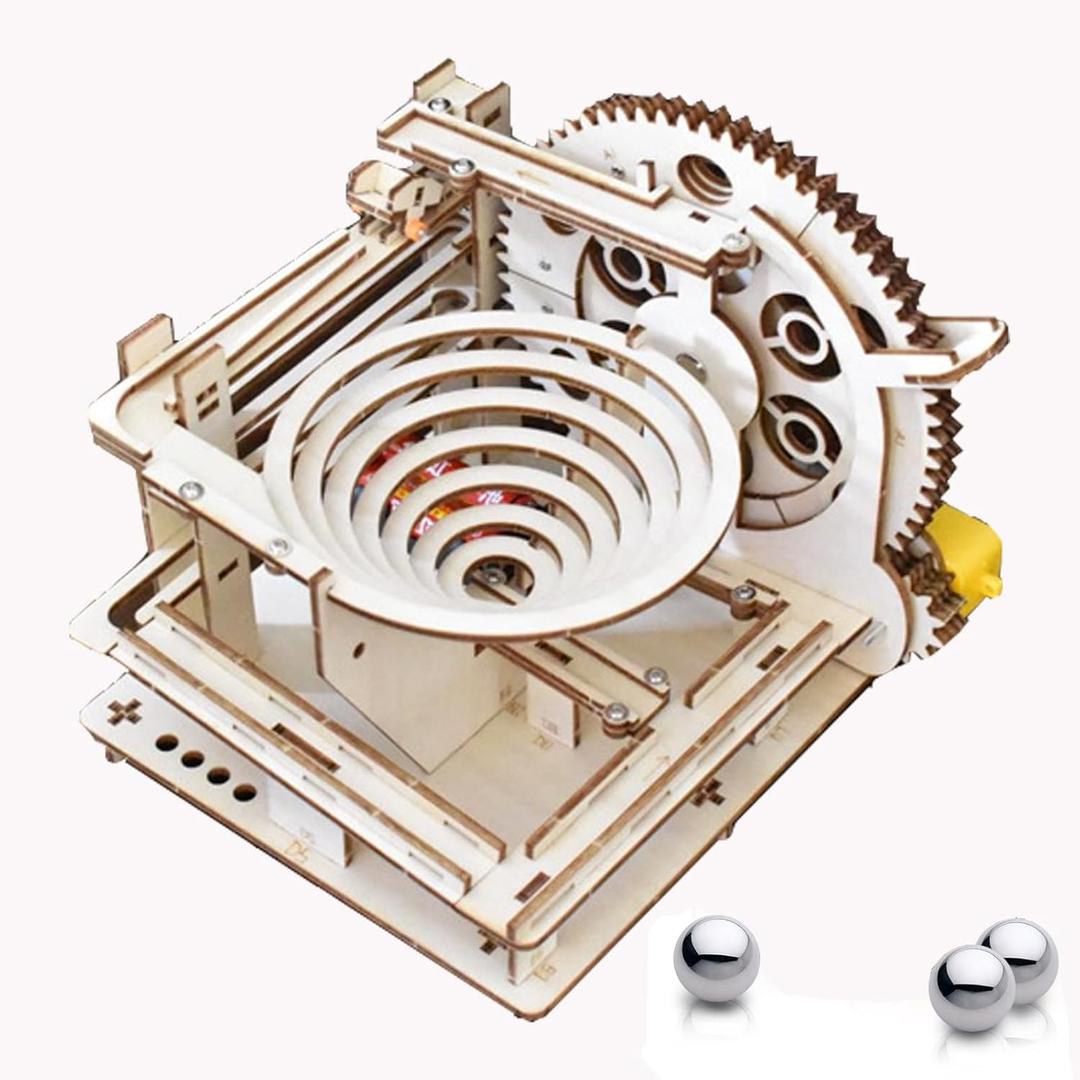 3D Puzzle Marble Run for Adults Wooden Engineering Puzzle Kit Wood Mechanical Puzzles DIY Mode Kits for Adult Age 14+ Years Old