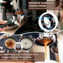 Y-Step 25 PCS Espresso Accessories Kit, Espresso Tamper Kit Coffee Tamper Set, 51mm Espresso Tamper with Spring Loaded Calibrated, 51mm Espresso Puck Screen and Dosing Funnel, WDT Tool, Latte Art Kit
