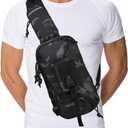 Sling Backpak Tactical Chest Pistol Bag Shoulder Bags Crossbody Sling Backpack Holster Bag for Concealed Carry
