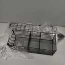 VITVITI Metal Hair Tool Organizer with Toilet Paper Basket, Bathroom Blow Dryer Curling Iron Holder Wall Mount, 2 Tiers Styling Tools Organizer for Straightener with Hooks, Black