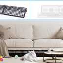 12 PCS Under Couch Blocker for Furniture Bed Couch Stop Small Item Toys from Getting Under the Sofa, Plastic Under Bed Blocker for Pets Dogs Cats-White