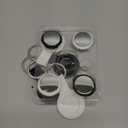 New Air Tracker Tags 4 Pack with Holder, Bluetooth Item Finder Work with Apple Find My APP (iOS Only), Easy Battery Replacement, Smart Keys Finder and Item Locator for Keys, Wallet, Pet (2 Black + 2 White)