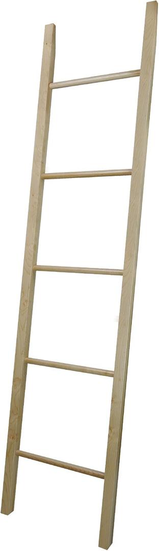 American Trails Decorative Ladder with Solid American, Natural Maple (5-Tier)
