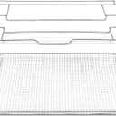New upgrade Air Fry Tray for 30" Oven Compatible with Frigidaire Wall Ovens, Ranges, and Wall Oven/Microwave CombinationsOven Rack Measures 25" x 16" x 1.75"