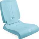 Step2 Folding Flip Seat, Lightweight Portable Outdoor Chair for Poolside, Camping, Beach, Boats, Tailgates, Durable Ground Chair with Back Support for Adults, Capri Blue