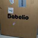 Babelio Baby Gate for Stairs, Kitchen & Doorways, No Bottom Bar| One-Handed Operation| Auto-Close| Hardware Mount (Drill Needed) Safety Dog/Pet Gate (Black - B17, 26-43" W, 28" H)