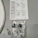 Bemis 7300SLEC Slow Close Toilet Seat, Easy Clean Hinges and Durable Plastic Seat, Made in USA, Elongated, White