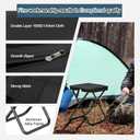 KOKSRY Camping Stool, Portable Folding Stool, Aluminum Ultralight Backpacking Stool Suitable for Outdoor Gardening and Beach Hiking Fishing (Black, 16 High)