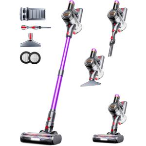 Cordless Vacuum Cleaner, 550W 45Kpa Vacuum Cleaners for Home, 60Mins Cordless Stick Vacuum with LED Display, Self-Standing & Anti-Tangle, 8-in-1 Wireless Vacuum for Carpet Pet Hair Hardfloor