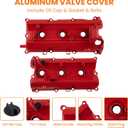 maXpeedingrods Upgrade Aluminum Cylinder Head Engine Valve Cover | for Infiniti FX35 G35 M35, for Nissan 350Z, VQ35DE 3.5L V6 2003-2008, Replace# 13264-AM610, 13264-AM600, with Gasket Kit