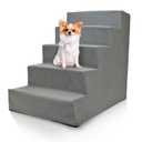 Precious Tails Deluxe High-Density Foam 5-Step Pet Stairs for Dogs and Cats - Durable, Lightweight, and Portable Staircase for Easy Mobility Assistance