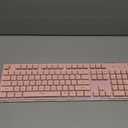 V3 Wireless Keyboard and Mouse with Single Backlit, Metal Panel, Bluetooth/2.4G Rechargeable Computer Keyboard and Mouse Combo Silent Lighted Full Size Cute Keyboards-Pink