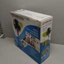 Comfort Zone Stand Fan, 16 inch Pedestal Fan for Bedroom, 3 Speed Floor Fan, 90 Degree Oscillation, Adjustable Height, Adjustable Tilt, Oscillating Air Circulator, Quiet Fan for Home or Office, Black