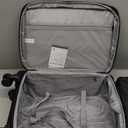 UKEIN Softside Expandable Carry On Luggage 22x14x9 Airline Approved, 20 Inch Carry On Suitcase with Wheels & TSA Lock, Travel Suitcase with 4-Piece Packing Bags for Women Men (Black)