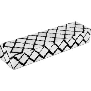 Handicrafts Home Decorative Remote Holder Box 10x2.5  Slim Organizer Box with Lid for TV Remotes, Coffee Table Dcor, Modern Shelf Box, Boho Home Dcor Accent, Black and White Decorative Storage Box