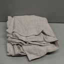 MIULEE Faux Linen Curtains 84 Inch Length 2 Panels Natural Semi Sheer Curtain with Back Tab Rod Pocket, Light Filtering Window Privacy Burlap Drapes for Living Room Bedroom 42W x 84L Linen