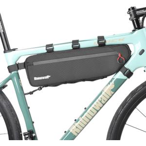 Rhinowalk Top Tube Bag - 2.1/2.7L Triangle Bag for Road & Gravel Bikes (Black)