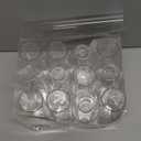 N9R 12PCS Plastic Champagne Flutes, 9 oz Stemless Disposable Gold Rim Toasting Glasses, Crystal Clear Cocktail Cups Drinkware Shatterproof Ideal for Party Wedding Birthday