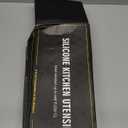 Umite Chef Kitchen Cooking Utensils Set, 33 pcs Non-Stick Silicone Cooking Kitchen Spatula Set with Holder, Wooden Handle Silicone Kitchen Gadgets Utensil Set (Black)