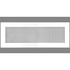 HVAC Premium 10'' x 32'' or 32'' x 10'' Cube Core Eggcrate Return Air Grille - Aluminum Rust Proof - HVAC Vent Duct Cover - White [Outer Dimensions: 11.75 x 33.75]