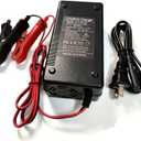 14.6V 10A LiFePO4 Battery Charger for 12.8V 12V Lithium 30AH-100AH Battery, Smart Charger with LED Indicator for Lithium Iron Phosphate Deep Cycle Rechargeable Batteries