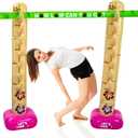 4E's Novelty Summer Inflatable Limbo Game Party Game for Kids Boys Girls Adults Tropical Inflatable Decoration for Indoor Outdoor Bithday Beach Pool Tropical Luau Backyard Game, Small to Medium