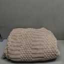 50x70 Inch Brown Throw Blanket - Soft & Fluffy Fleece, Neutral Tan Color, Cute & Aesthetic, Perfect for Sofa, Couch, Chair, Bed, Living Room & Bedroom, All-Season Use, Plush & Cozy Decorative Blanket