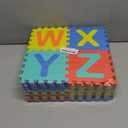 Febyyer 36 Pieces Children's Foam Puzzle Mat with Letters of the Alphabet and Numbers, 5.9inch x 5.9inch EVA Foam Play Mat, Educational Play Rug (Random Color)