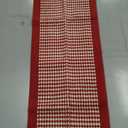 PADOOR Kitchen Mats for Floor, Kitchen Rugs Non Slip Washable, Rubber Backed Christmas Kitchen Runner Super Absorbent Xmas Kitchen Floor Mat Sink Rug, 20x32 Red (1'8" x 2'8" (Rectangular))