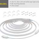 Armacost Lighting RibbonFlex Pro Outdoor 16.4 ft 120V Plug-in Soft White 3000K LED Strip Light Kit 149430