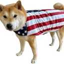 ComfyCamper Fourth of July Outfit Dog Costume Uncle Sam Small X-Large Patriotic Dogs USA 4th America Halloween, XL