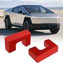 Tow Hook Covers Fit for Tesla Cybertruck 2024 2025, Hitch Cover Front Customized Car Tow Hooks Compatible with Tesla Cybertruck Accessories 2025 2024 (Red)