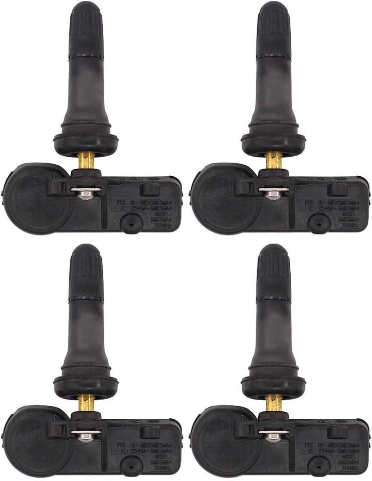 NewYall 4PCS 315MHz TPMS Tire Pressure Monitoring System Sensors for 2008-2016 Subaru Forester Outback Legacy Impreza WRX STi Tribeca XV CROS 28103AJ00A 28103SG000 28103-AG01C
