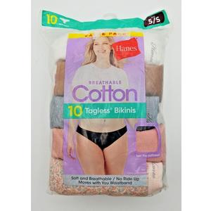 Hanes 100% Cotton Regular Size Panties for Women L