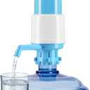 Water Bottles Dispenser Blue Manual Hand Pressure Drinking Fountain Pressure Water Press Pump