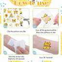 2 x Cute Banana Temporary Tattoos - 96 Pcs Banana Animals Tattoo Stickers for Kids, Birthday Party Favors Goodie Bag Fillers Supplies Decorations, School Prizes Rewards Gifts (8 Sheets)