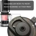 NC301 Series Creami Maker Replacement Lid,Compatible with NC299AMZ/NC301/NC300 Series -NO Paddle