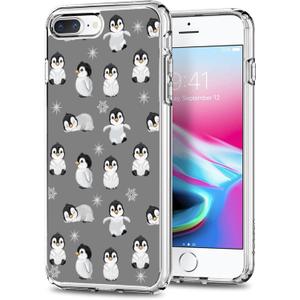 Generic iPhone 7/8/SE Slim Fit Penguin Grey TPU Case (Pattern-6)