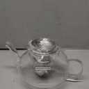 Hiware Glass Teapot with Stainless Steel Infuser & Lid, Borosilicate Glass Tea Pot Stovetop Safe, Blooming & Loose Leaf Teapots, 27 Oz